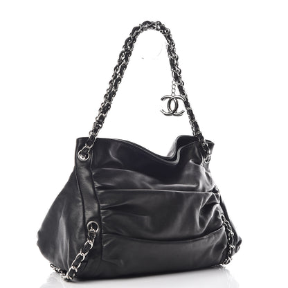 Chanel Lambskin Large Sharpei Shoulder Bag Black 3 of 9