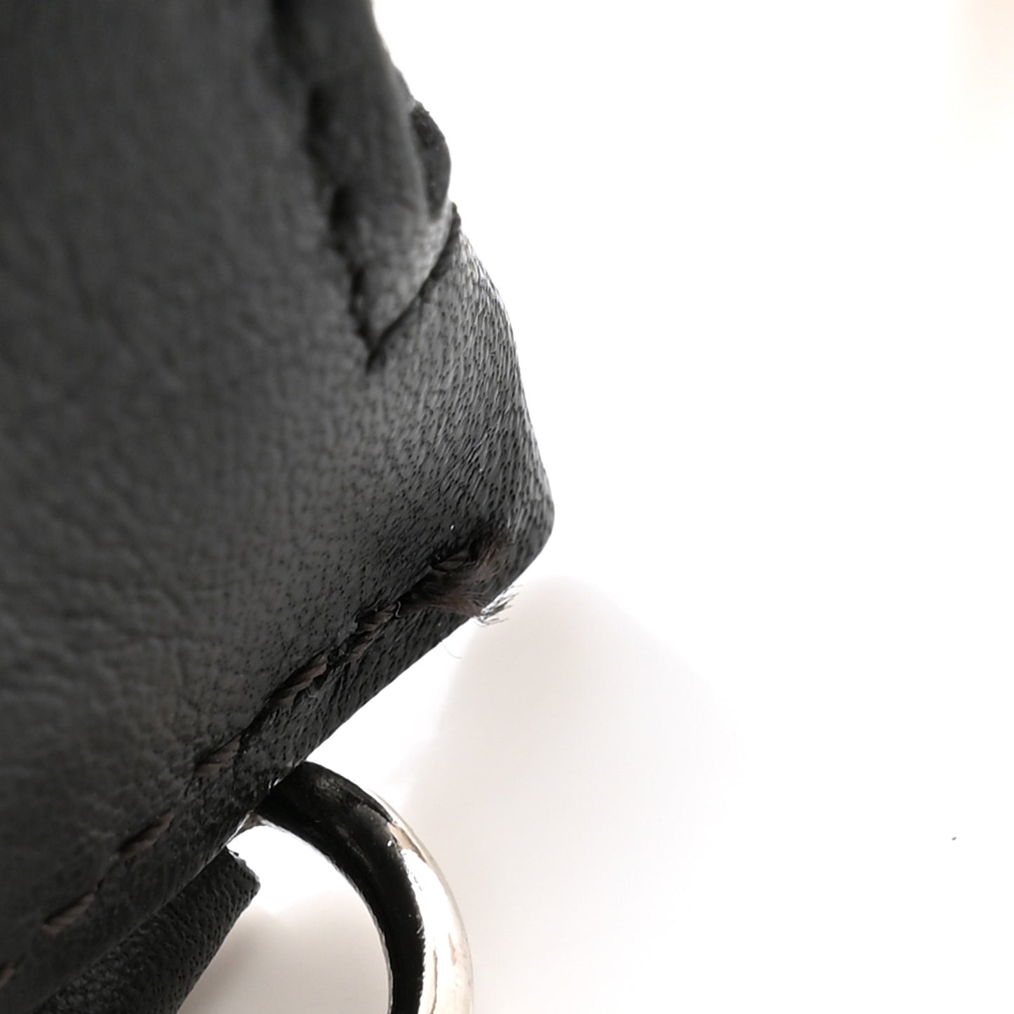 Calfskin CC Small Cosmetic Case Black