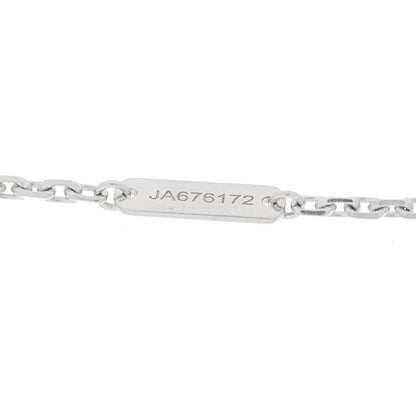 Van Cleef & Arpels 18K White Gold Mother of Pearl Magic Alhambra Pendant Necklace 4 of 6