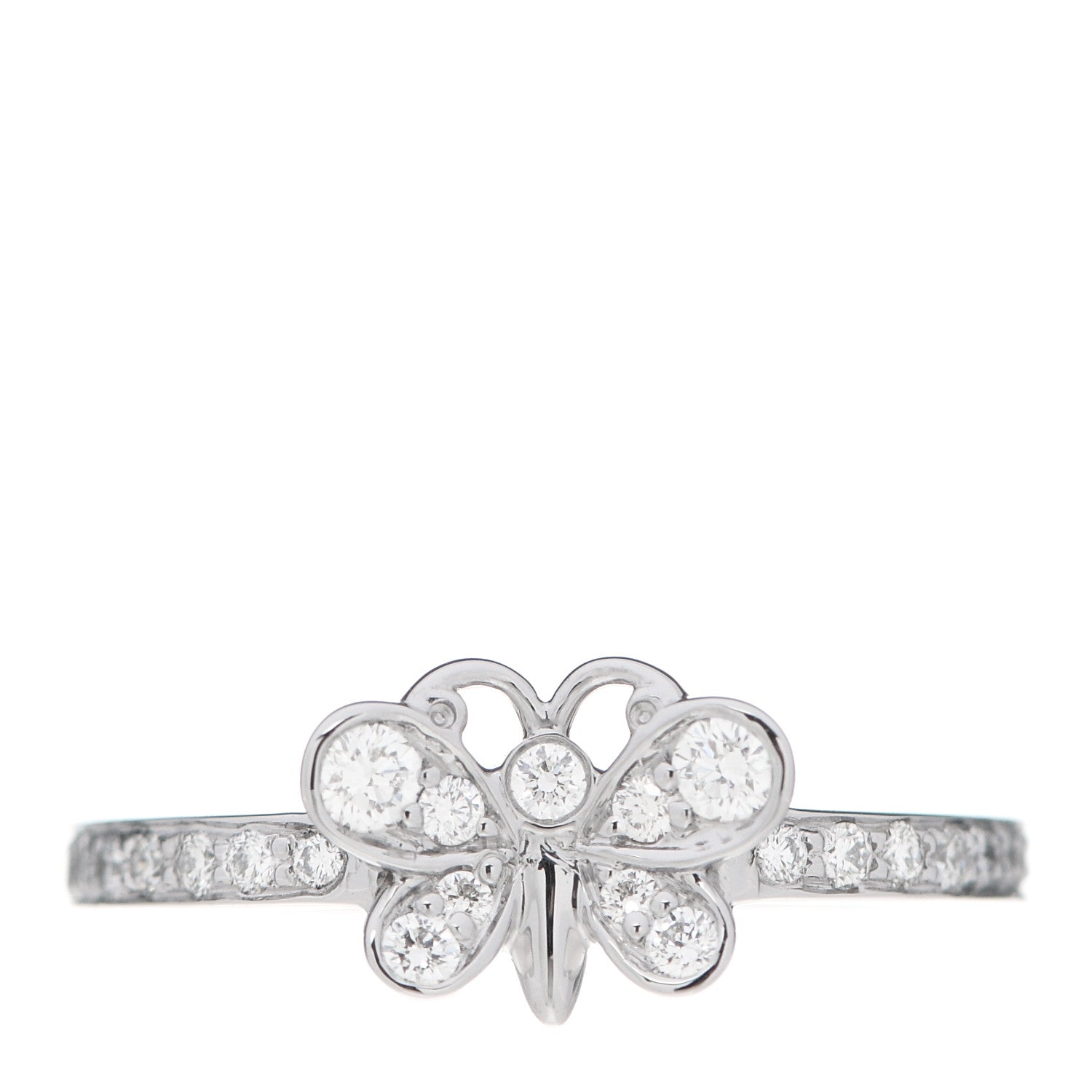 Tiffany Platinum Diamond Enchant Butterfly Ring 49 5 1 of 7