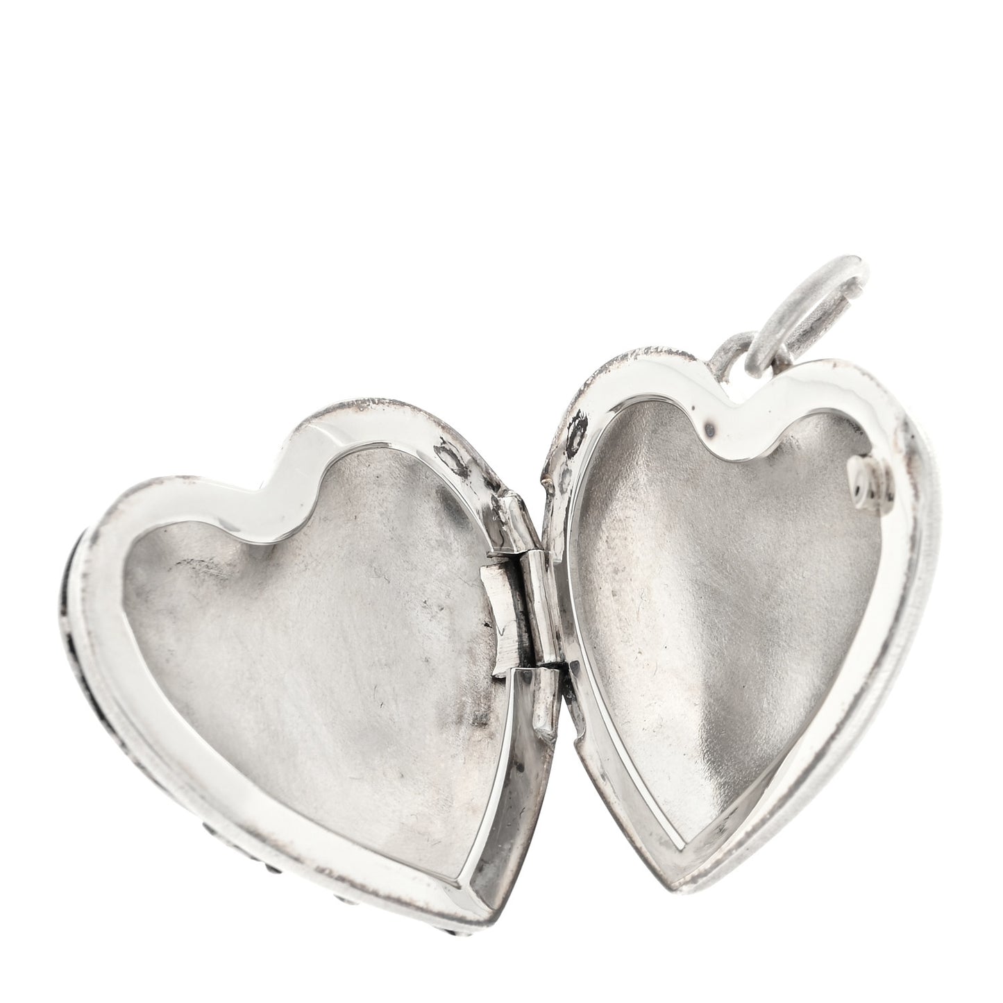 Sterling Silver Ziegfeld Daisy Heart Locket Pendant
