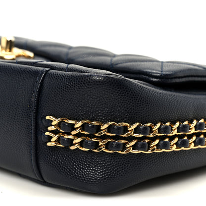 Chanel Caviar Quilted Small CC You Flap Navy 11 of 12