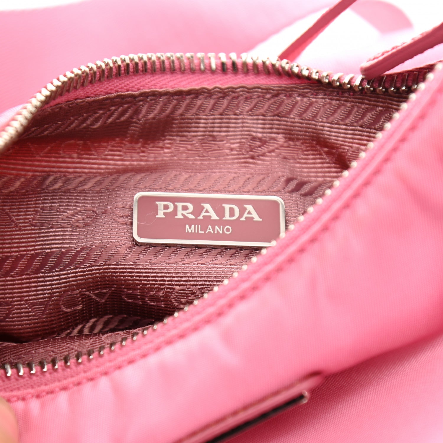 Prada Nylon Re-Edition 2005 Shoulder Bag Begonia 6 of 12