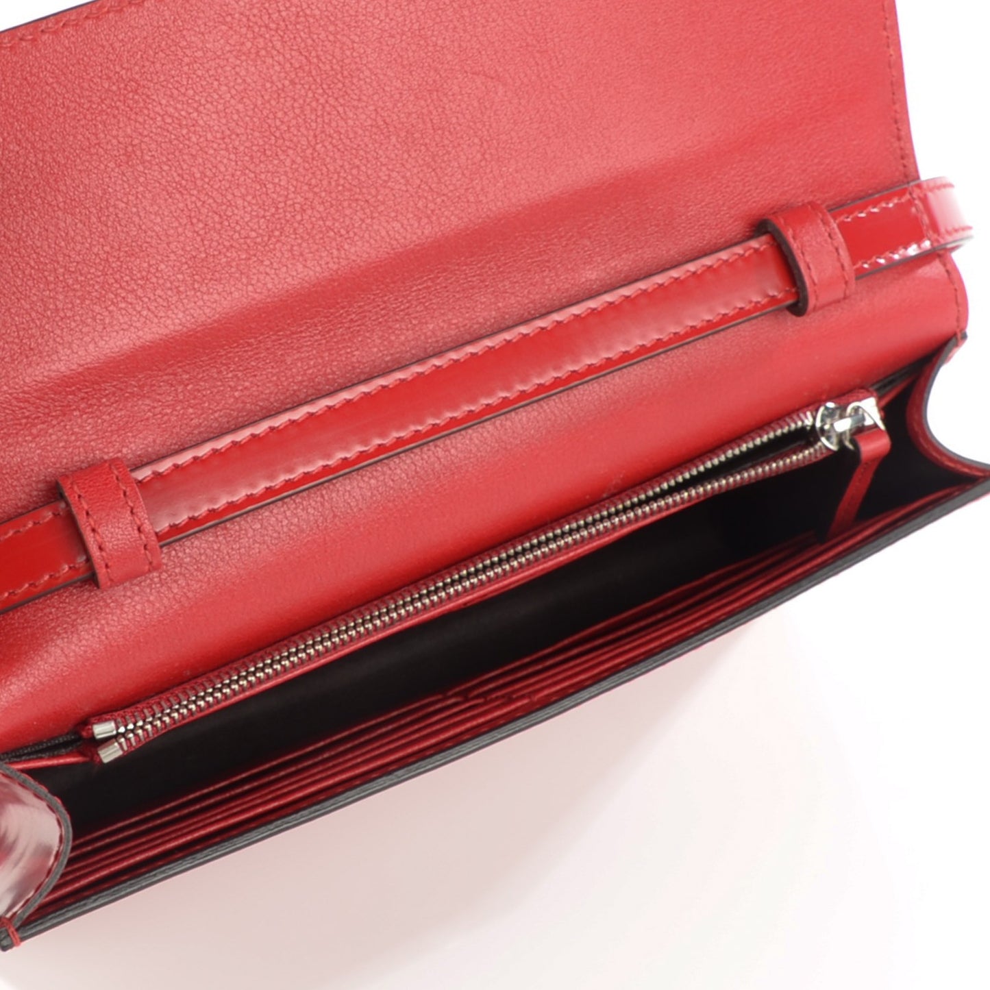 Shade Lux Calfskin Icon Wallet Hibiscus Red