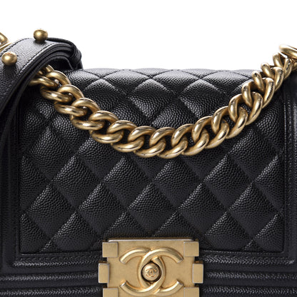 Chanel Caviar Quilted Small Boy Flap Black 10 of 10