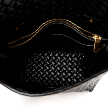 Bottega Veneta Nappa Intrecciato Patti Top Handle Bag Black 5 of 11