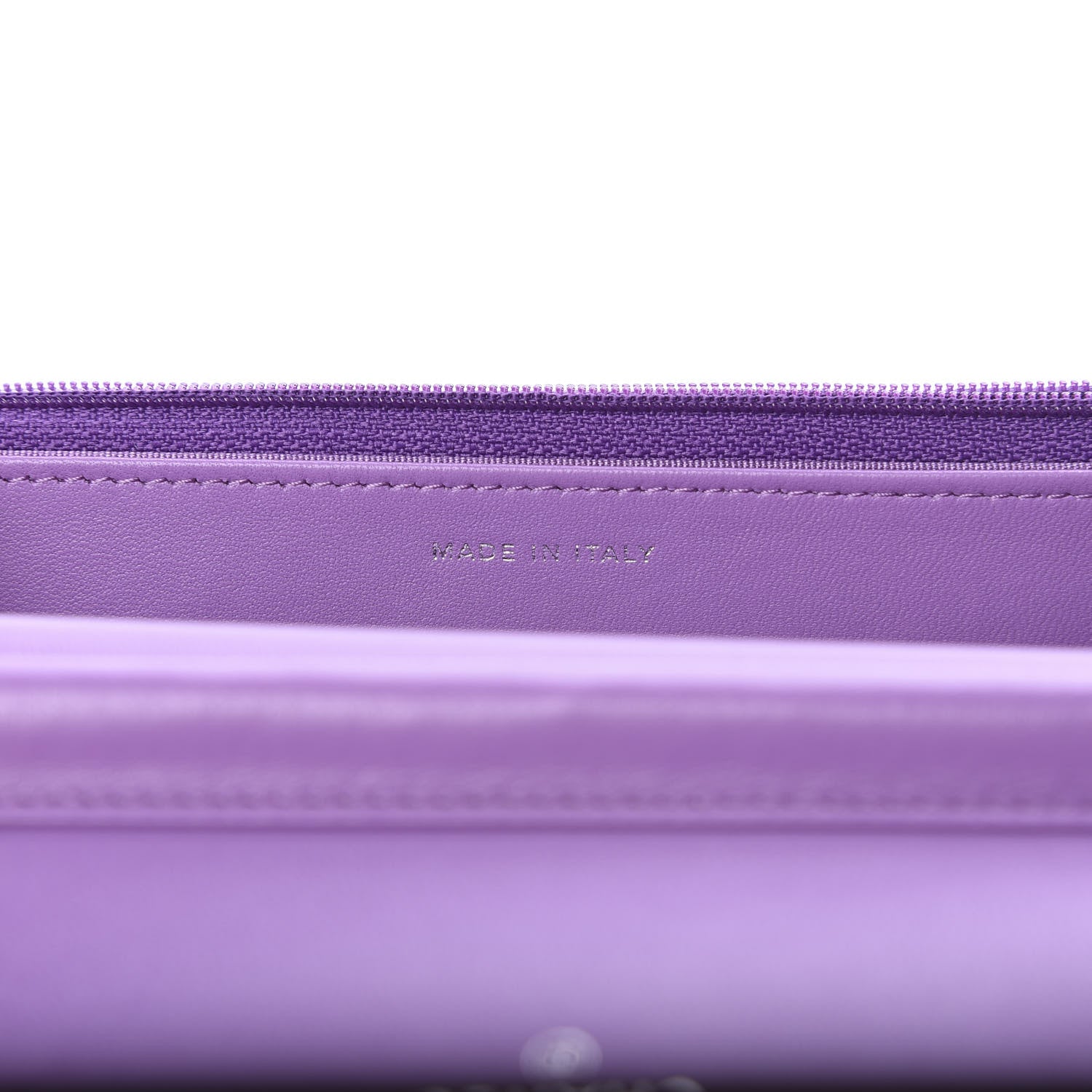 Chanel Lambskin Quilted Wallet On Chain WOC Purple 7 of 12