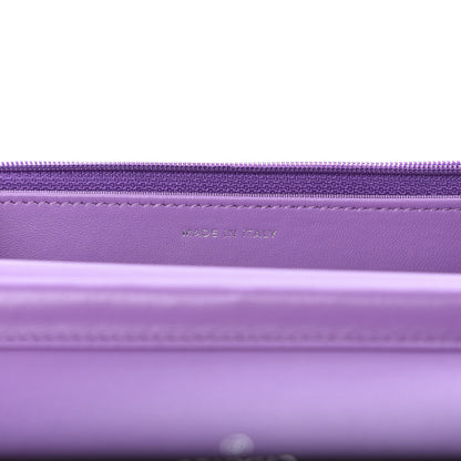 Chanel Lambskin Quilted Wallet On Chain WOC Purple 7 of 12