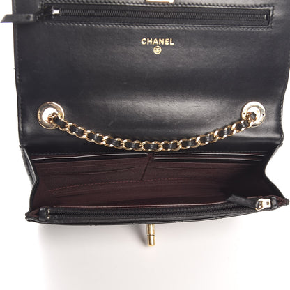 Chanel Lambskin Quilted Trendy CC Wallet On Chain WOC Black 4 of 10