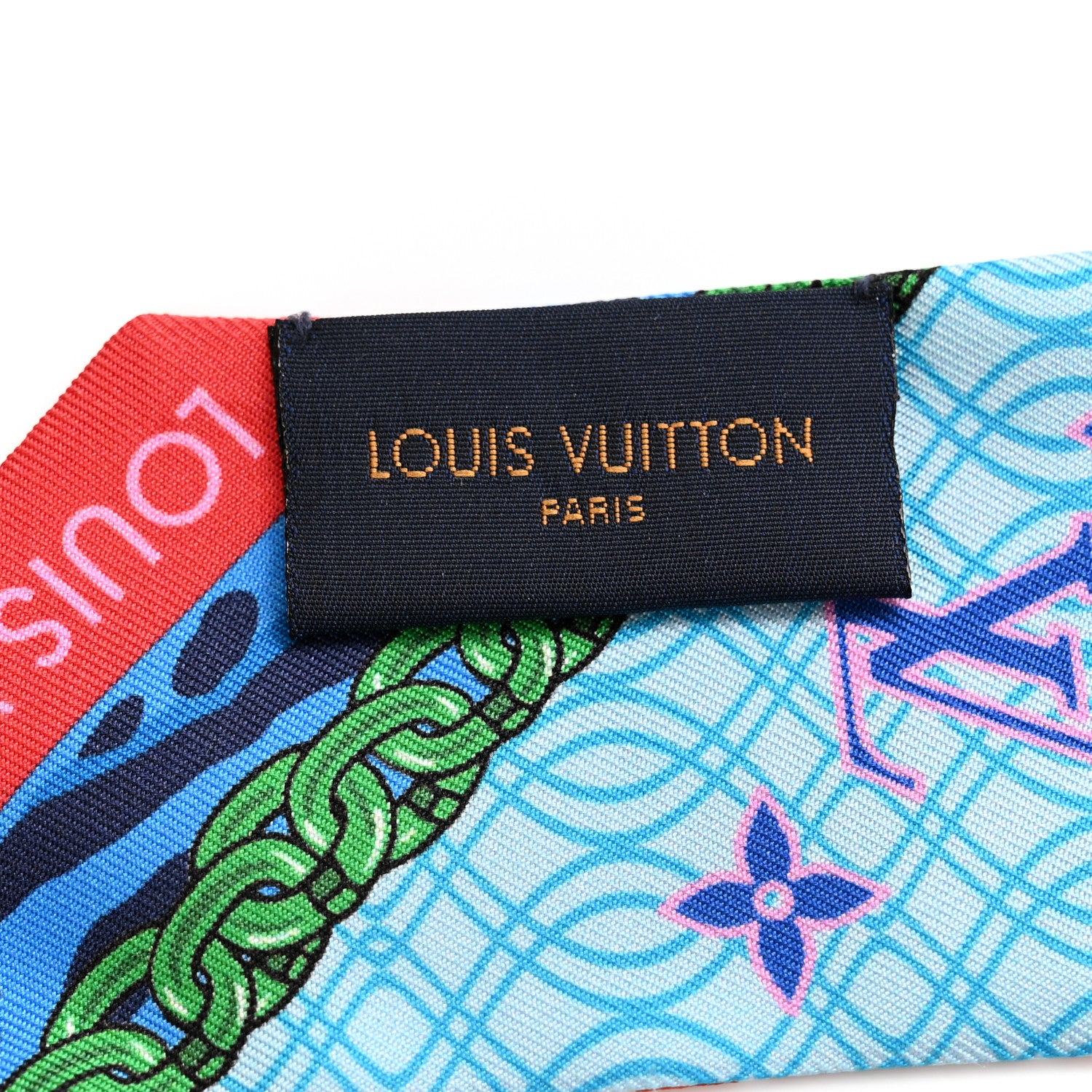 Louis Vuitton Silk Monogram Bubblegram BB Bandeau Rose Pop 3 of 4