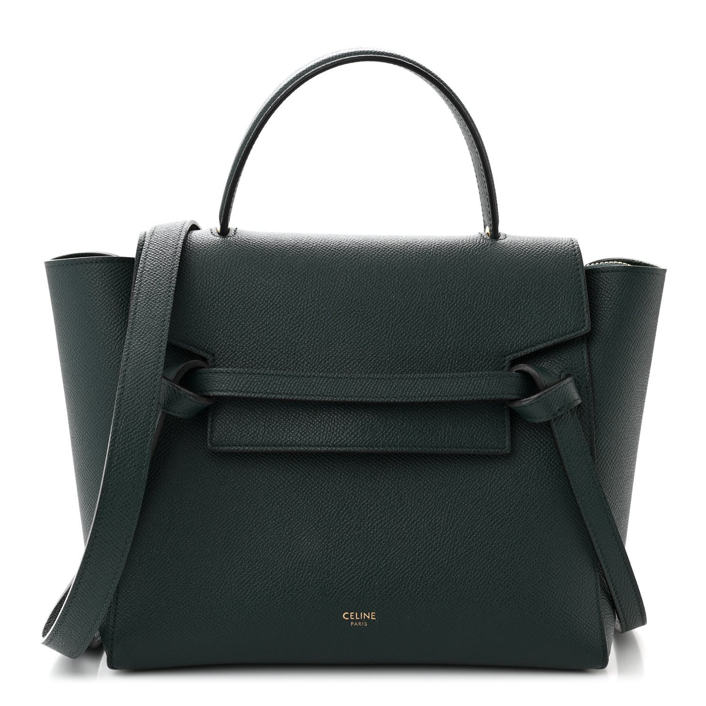 Grained Calfskin Micro Belt Bag Amazone