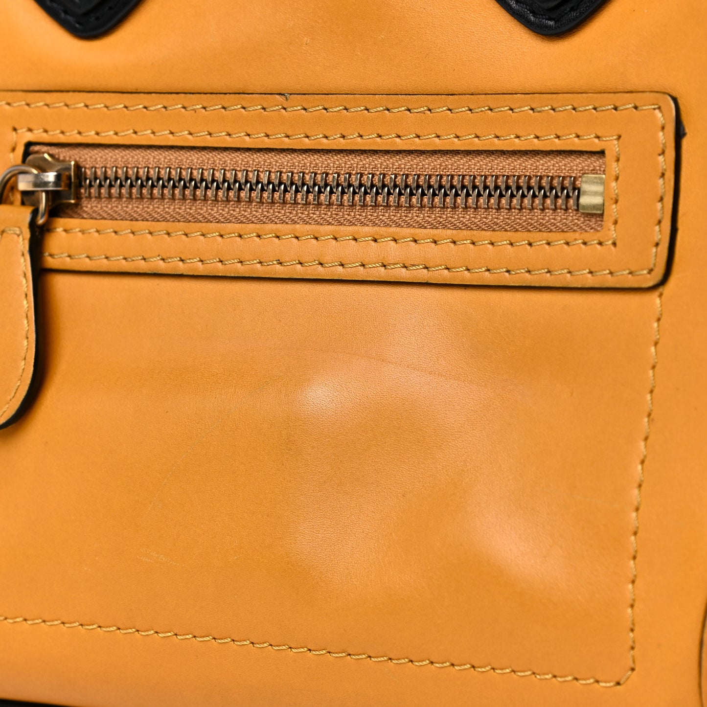 Smooth Calfskin Micro Luggage Amber