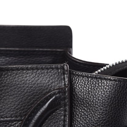 Celine Drummed Calfskin Micro Luggage Black 13 of 19