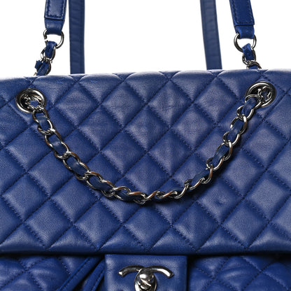 Chanel Lambskin Quilted Large Urban Spirit Backpack Blue 8 of 10