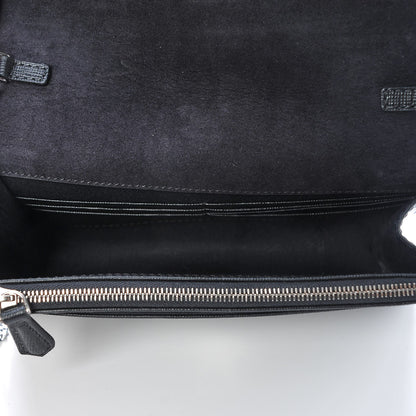 Fendi Vitello Elite Mink Fur Studded Karlito Tube Wallet on Chain Black 5 of 7