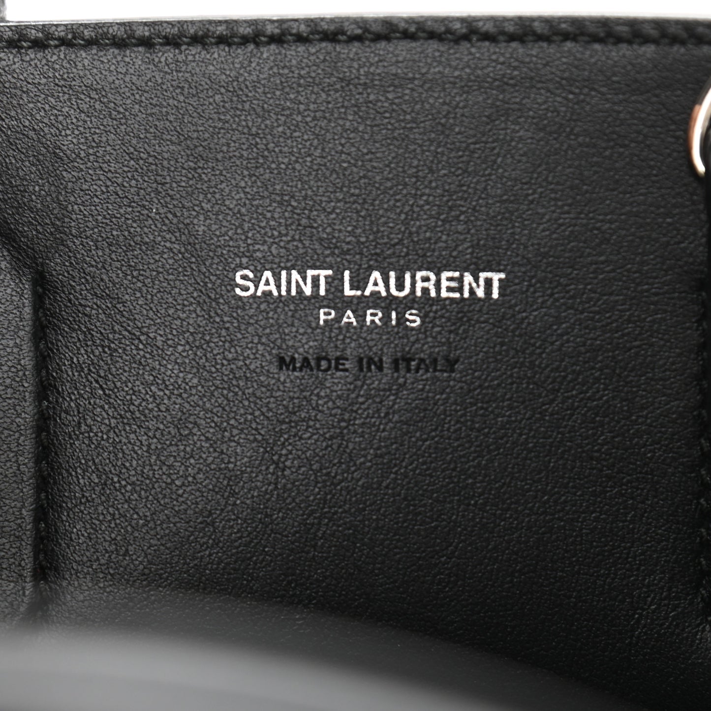 Grained Calfskin Nano Sac De Jour Black