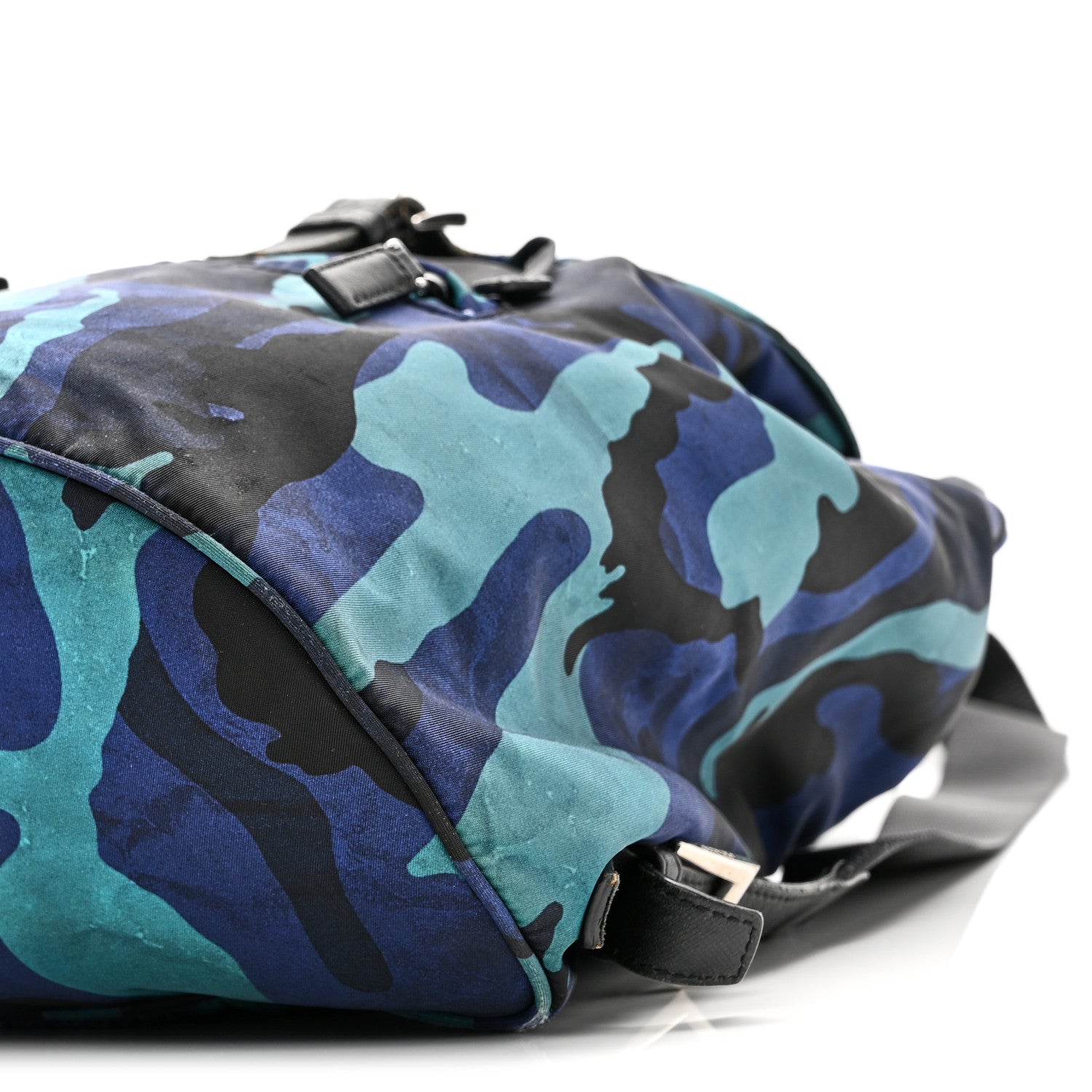 Prada Tessuto Nylon Camouflage Print Backpack Royal 9 of 10