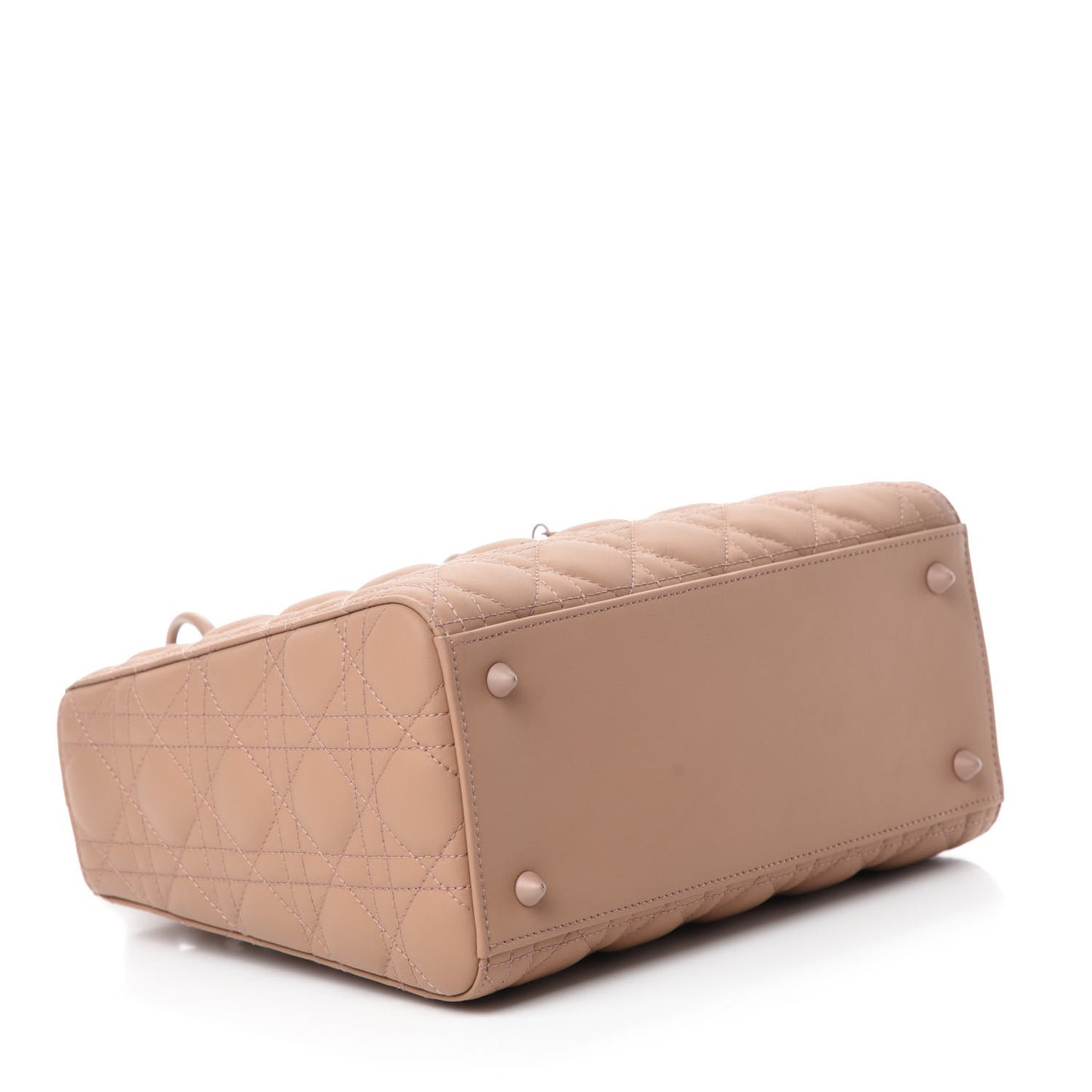 Ultra Matte Calfskin Cannage Medium Lady Dior Beige