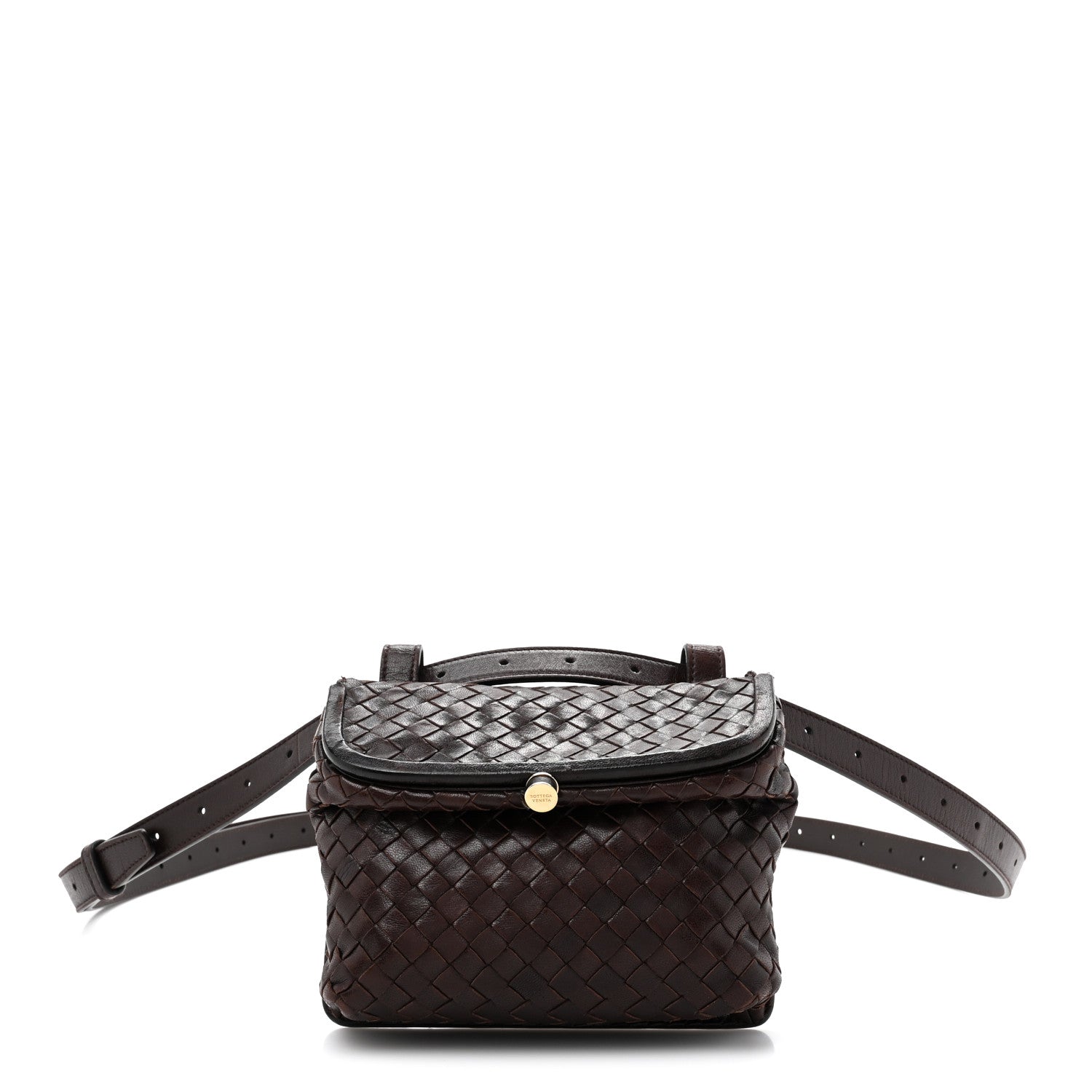 Bottega Veneta Nappa Intrecciato Small Belt Bag Ebano 1 of 16