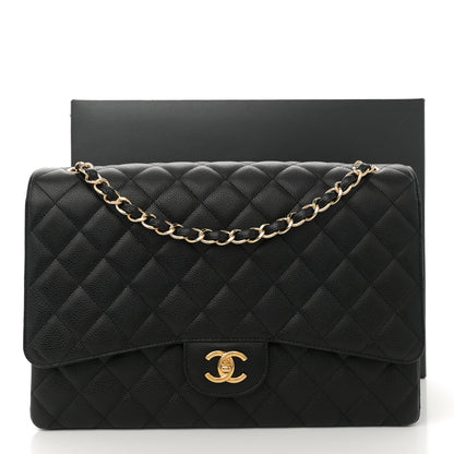 Chanel Caviar Quilted Maxi Single Flap Black 11 of 11