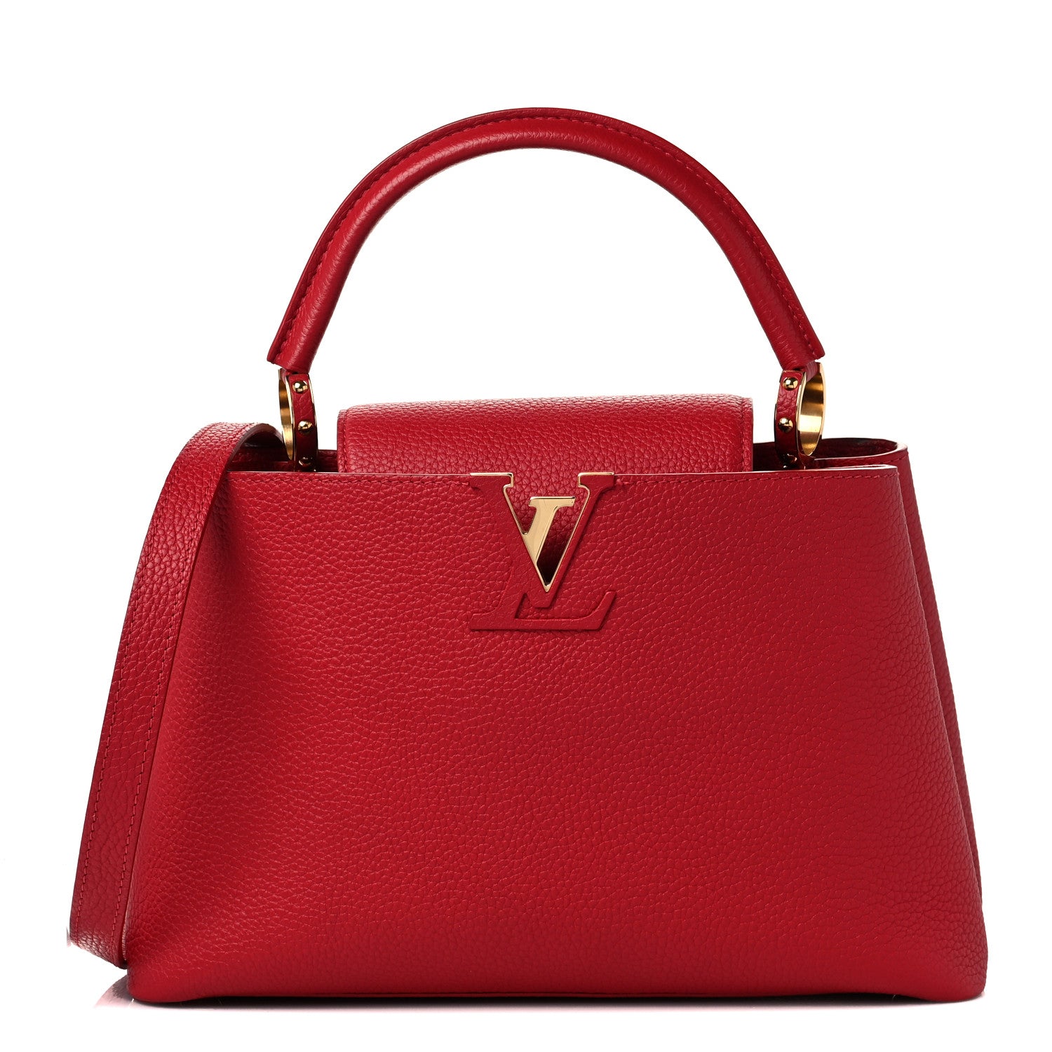 Louis Vuitton Taurillon Capucines PM Scarlet 1 of 9