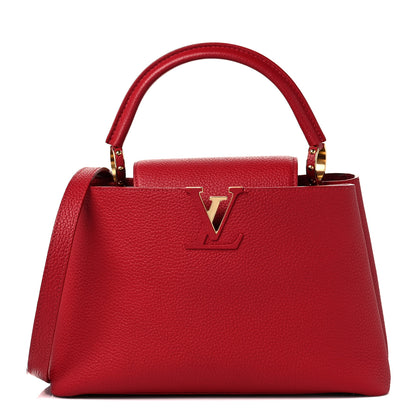 Louis Vuitton Taurillon Capucines PM Scarlet 1 of 9