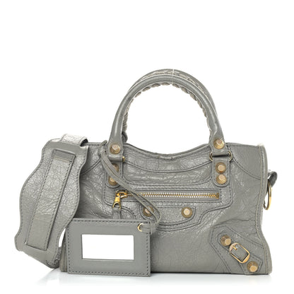 Balenciaga Agneau Giant 12 Gold Hardware Mini City Gris Pyrite 1 of 14