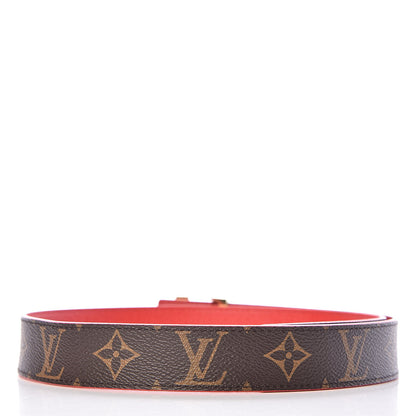 Louis Vuitton Monogram 30mm LV Initiales Reversible Belt 75 30 Coquelicot 3 of 8