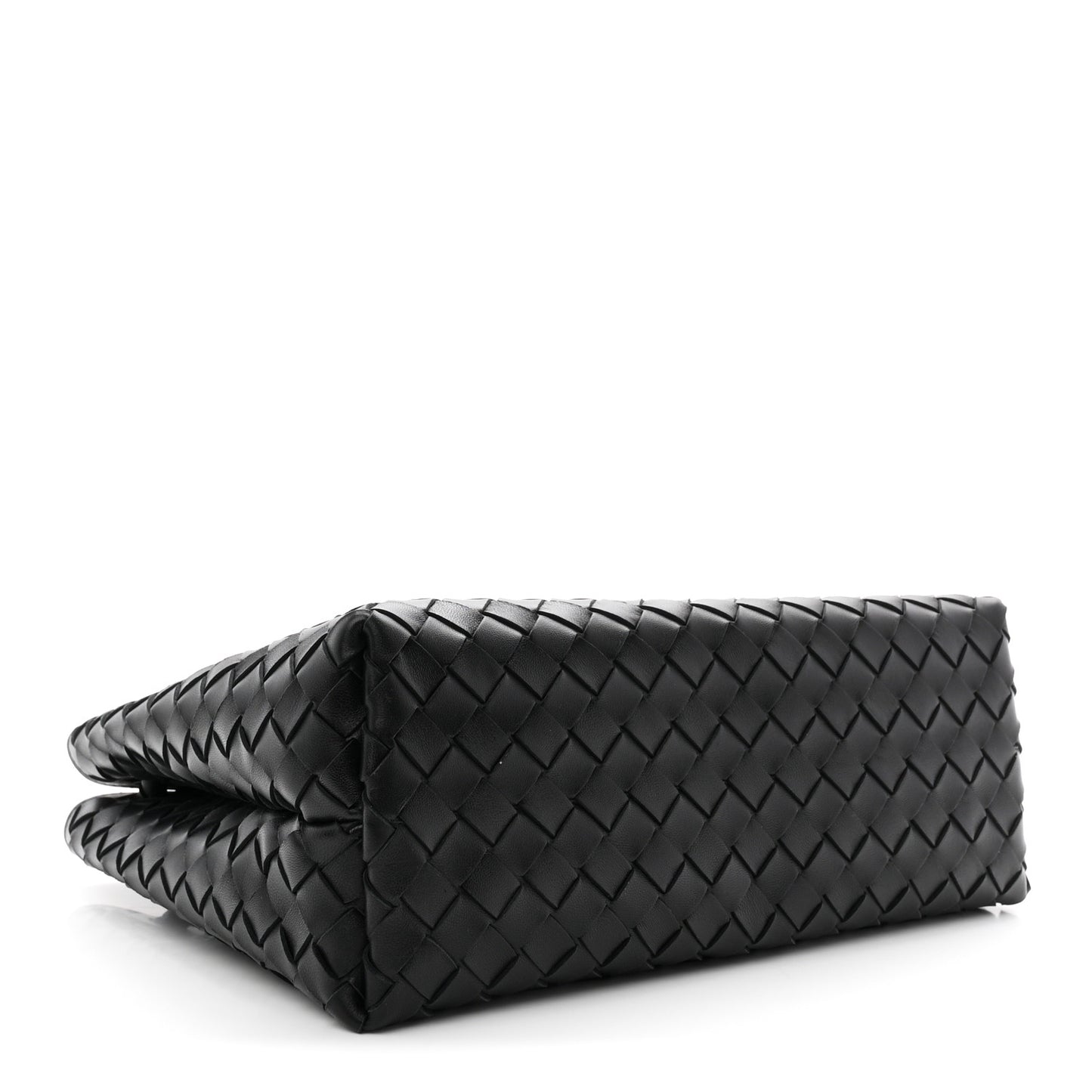 Nappa Intrecciato Medium Andiamo Shoulder Bag Black