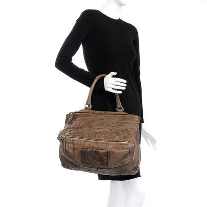 Givenchy Tumbled Sheepskin Large Pandora Charcoal 3 of 10