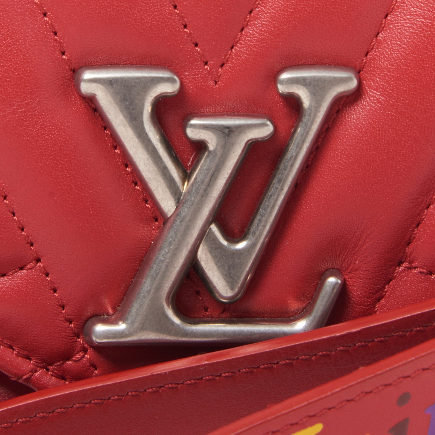 Louis Vuitton Calfskin New Wave Long Wallet Rouge 7 of 8