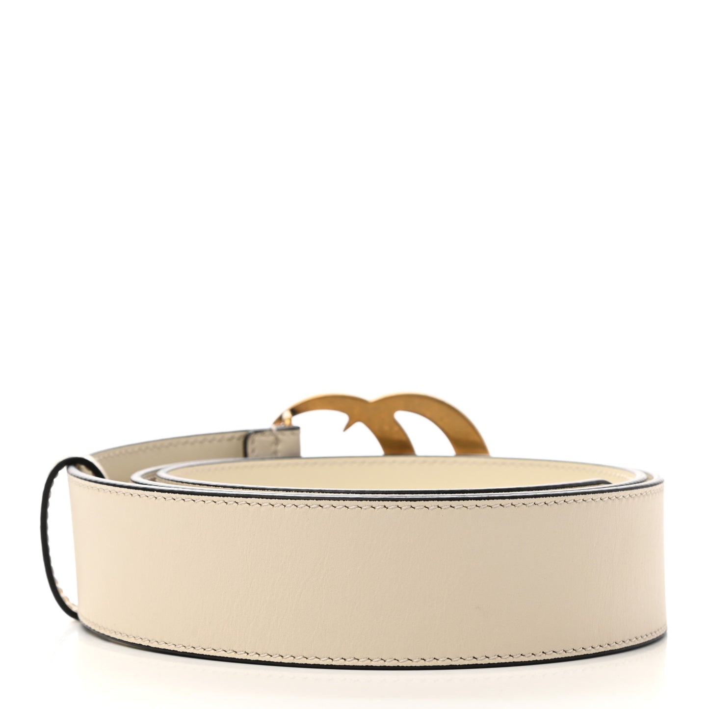 Calfskin Double G 40mm Belt 100 40 Mystic White