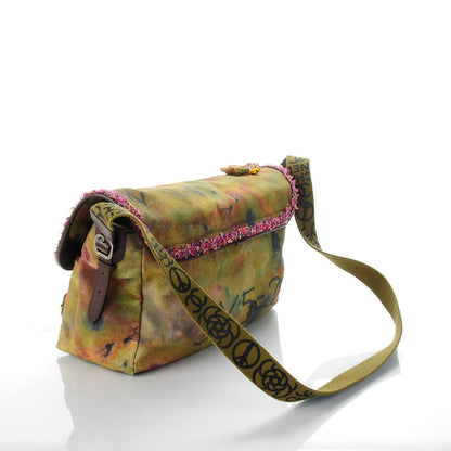 Chanel Washed Toile Large Graffiti On The Pavements Messenger Khaki Multicolor 3 of 7