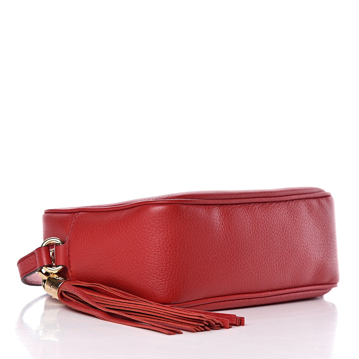 Pebbled Calfskin Small Soho Disco Bag Tabasco Red