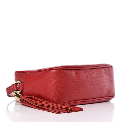 Gucci Pebbled Calfskin Small Soho Disco Bag Tabasco Red 4 of 11