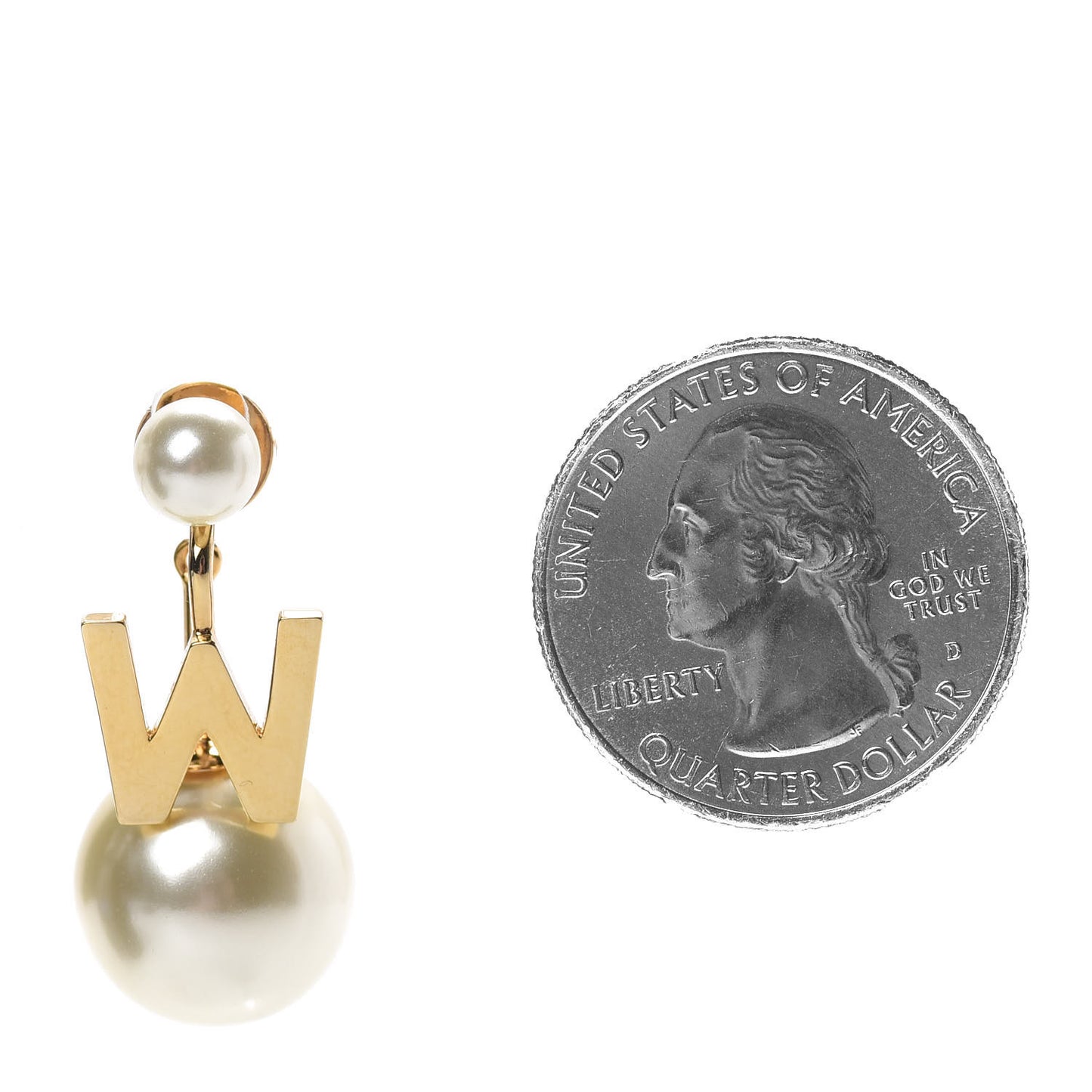 Pearl My ABCDior W Tribale Earring Gold