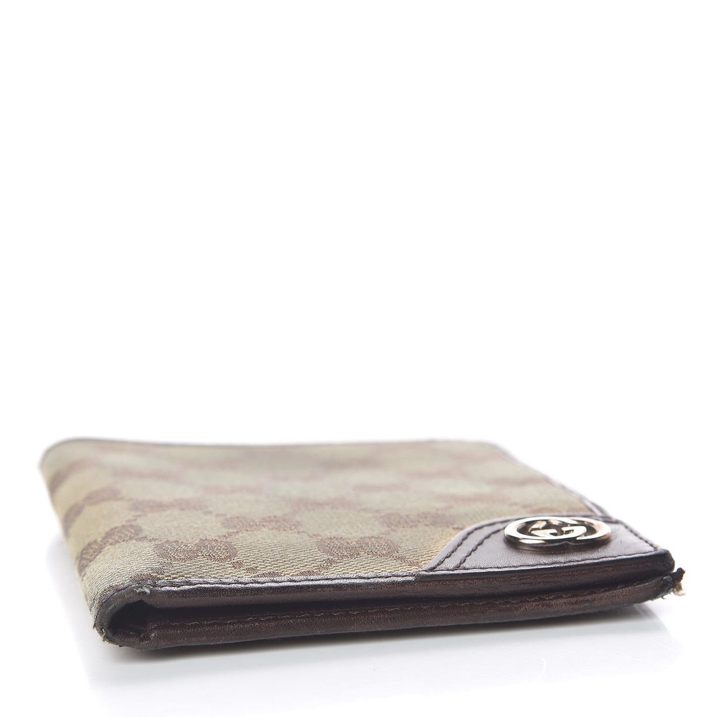 Monogram Mens New Britt Bi-Fold Wallet Dark Brown