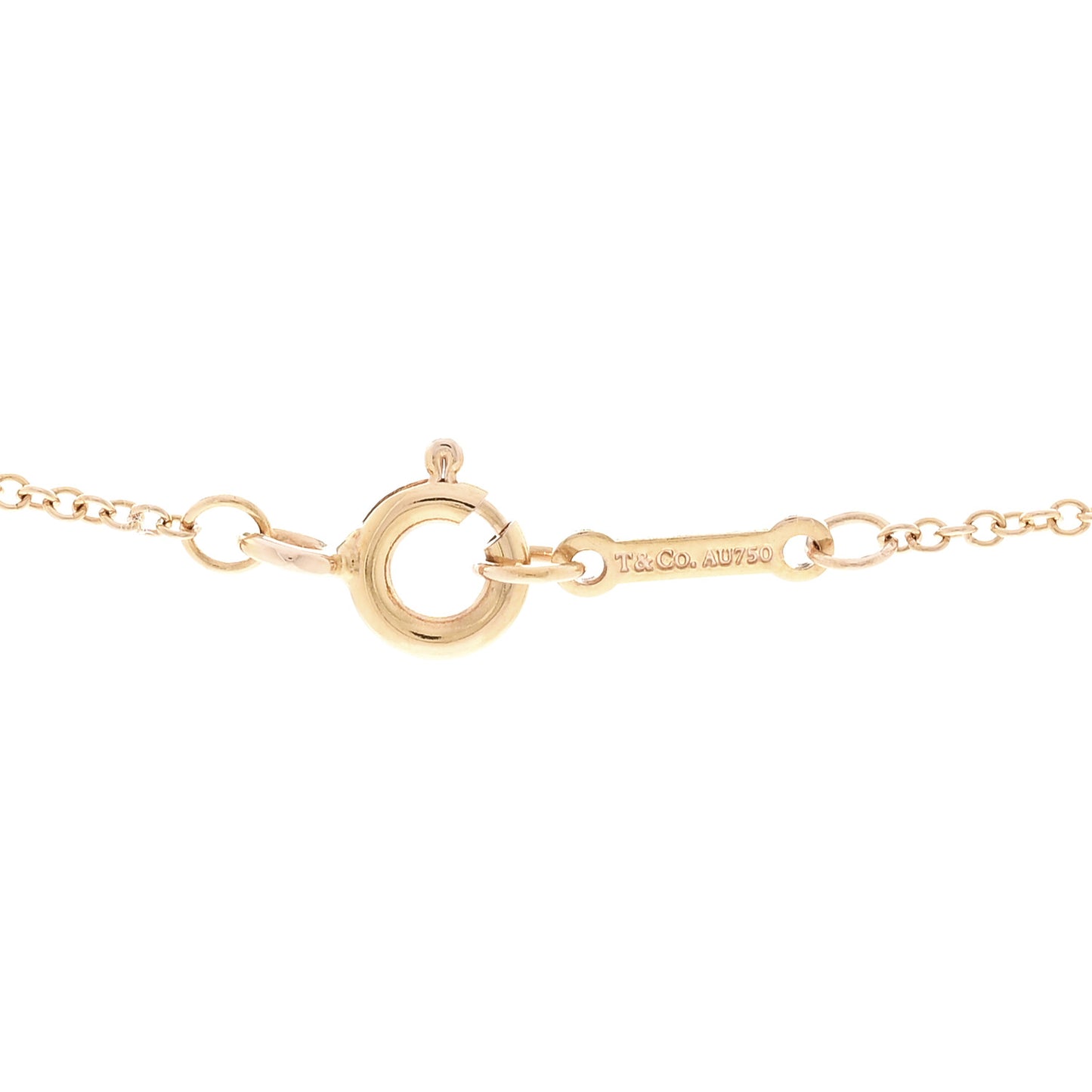 18K Rose Gold Diamond Paloma Picasso Olive Leaf Pendant Necklace