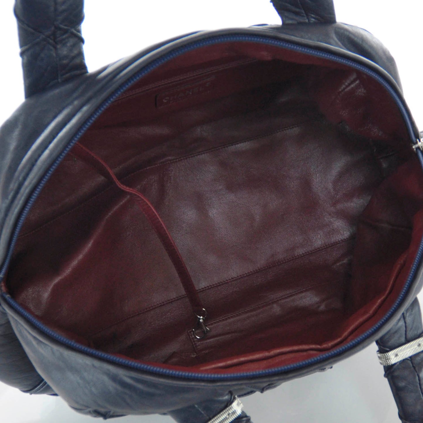 Lambskin Bowler Navy Blue