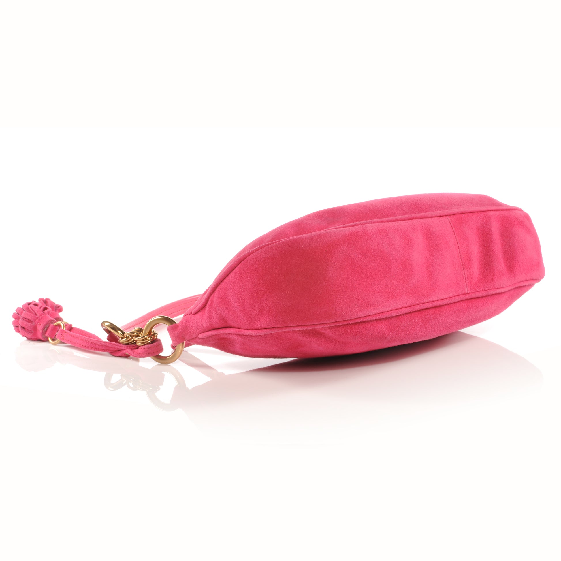 Prada Suede Box Shoulder Bag Peonia 4 of 8