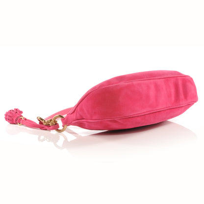 Prada Suede Box Shoulder Bag Peonia 4 of 8