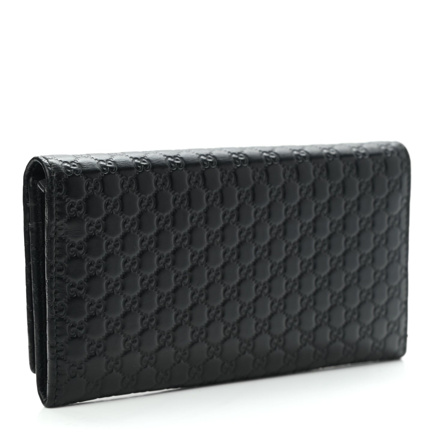 Soft Microguccissima Continental Wallet Black