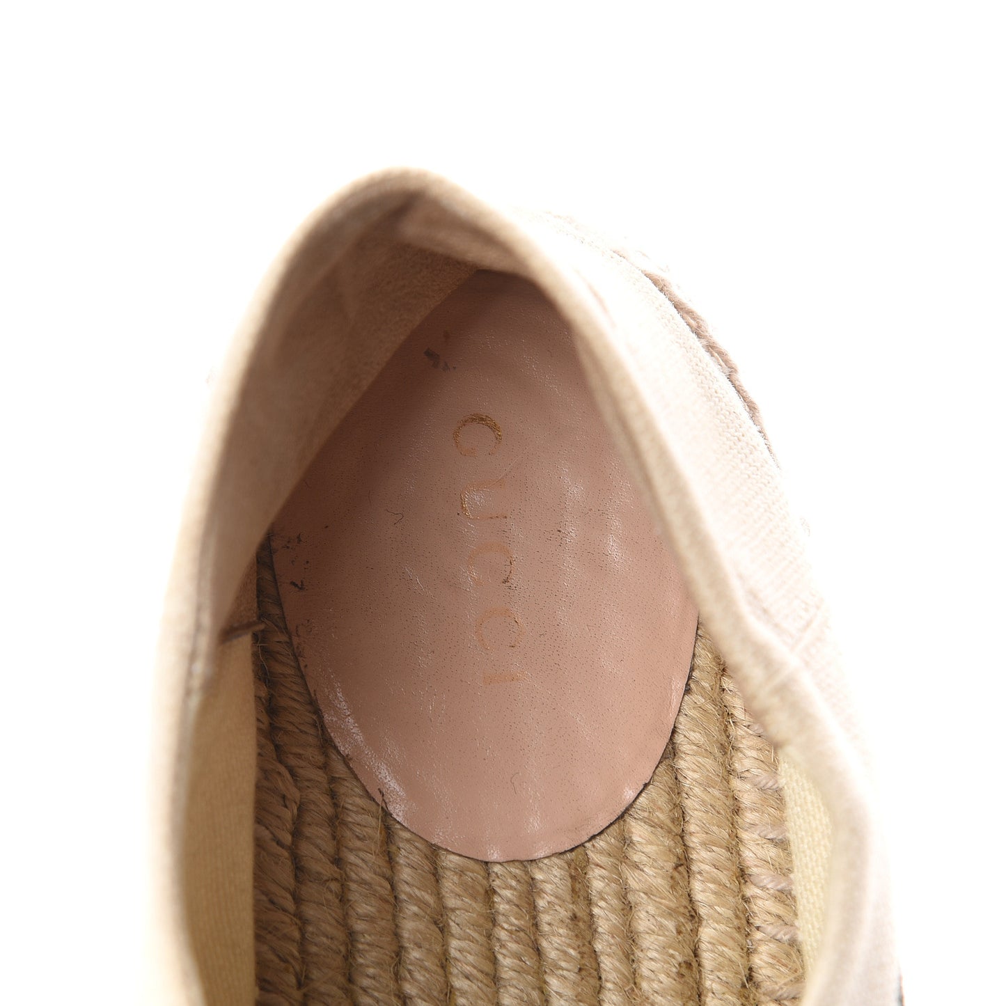 Canvas Logo Lace-Up Platform Espadrilles 37.5 Greggio Grege