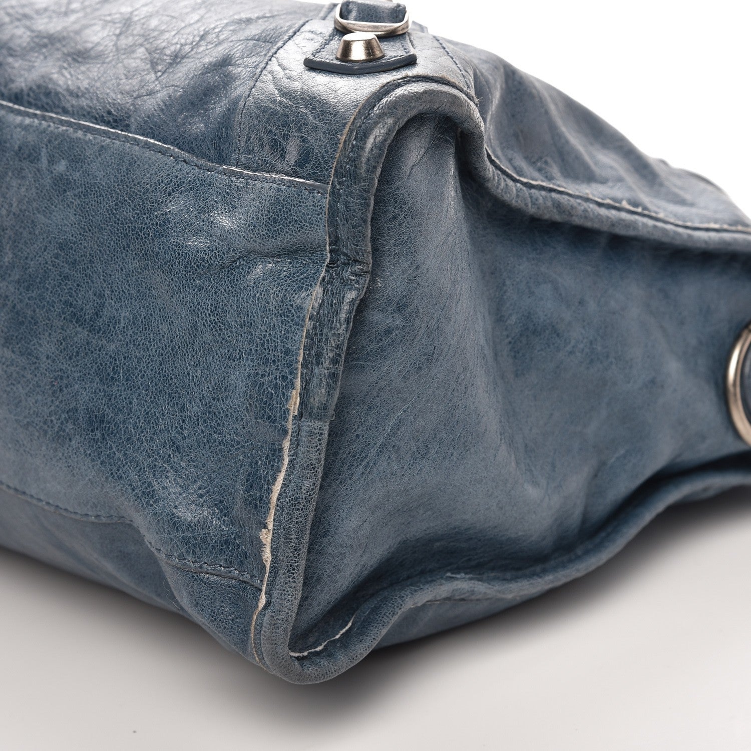 Balenciaga Chevre Classic Hardware City Bleu Jean 12 of 14