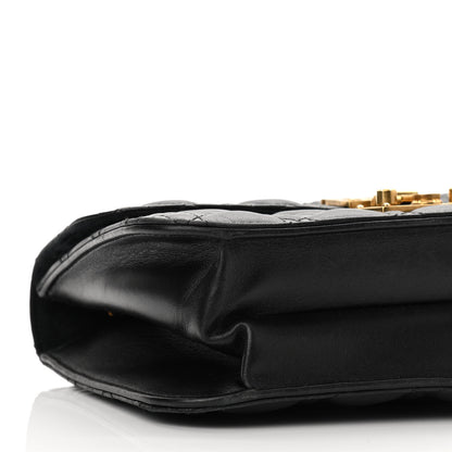 Christian Dior Lambskin Cannage Large Dioraddict Flap Bag Black 8 of 9