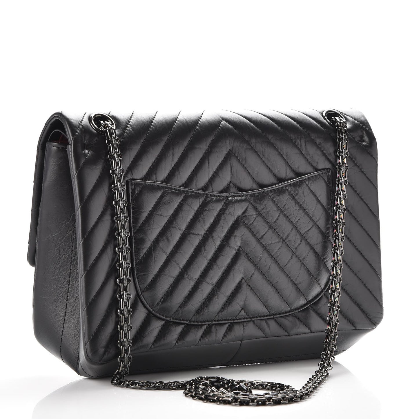 Aged Calfskin Chevron 2.55 Reissue 226 So Black