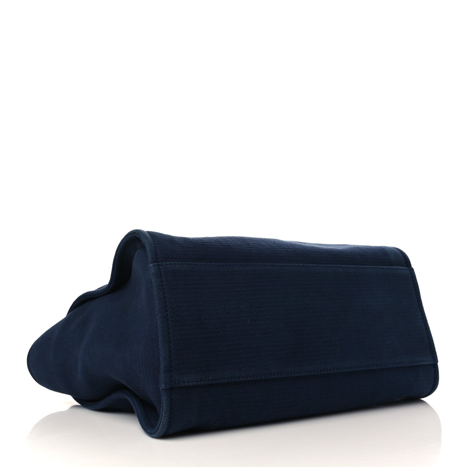 Chanel Mixed Fibers Calfskin Medium Deauville Tote Navy Blue 5 of 11