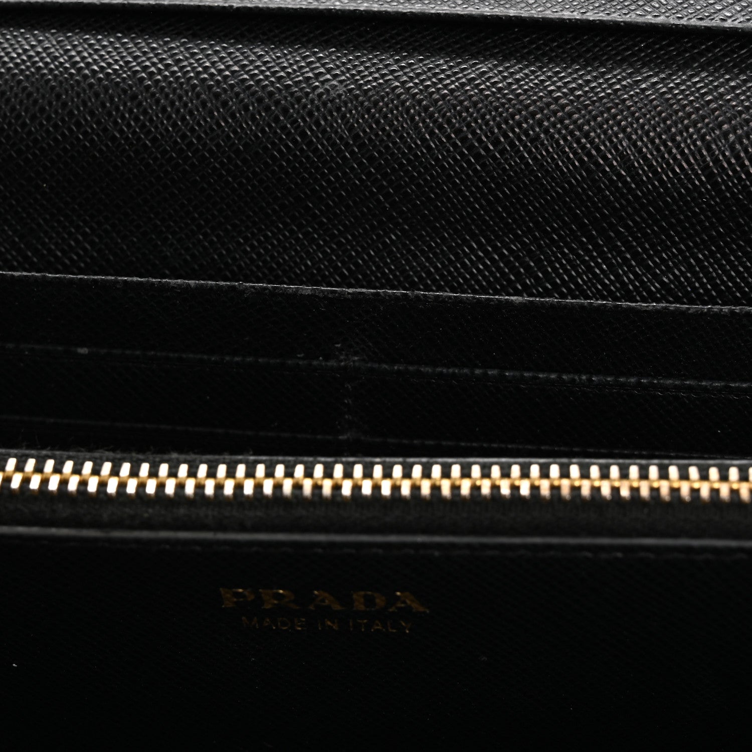 Prada Saffiano Triangle Logo Continental Flap Travel Wallet Black 15 of 16