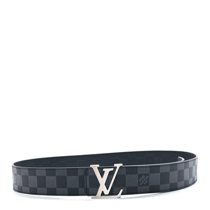 Louis Vuitton Damier Graphite Damier Infini 40mm LV Initiales Reversible Belt 95 38 1 of 5