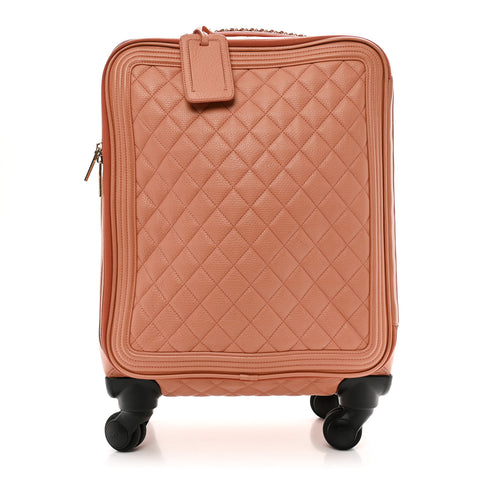 Calfskin Quilted Coco Case Trolley Pink